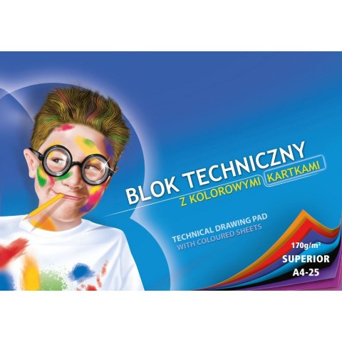 Blok techniczny superior A4 170g 25k Kreska