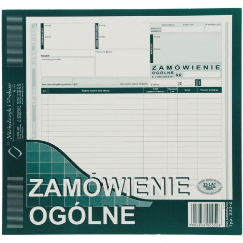 Druk samokopiujący S o/1k 2/3 A4 80k. Michalczyk i Prokop (333-2) Druk samokopiujący S o/1k 2/3 A4 80k. Michalczyk i Prokop (333-2)