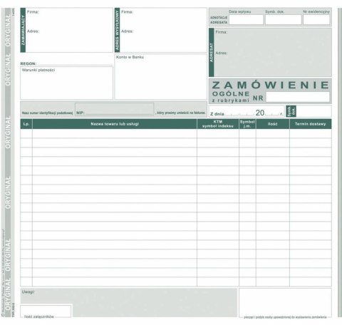 Druk samokopiujący S o/1k 2/3 A4 80k. Michalczyk i Prokop (333-2) Druk samokopiujący S o/1k 2/3 A4 80k. Michalczyk i Prokop (333-2)