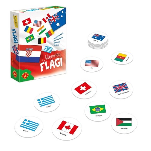 Gra edukacyjna Memosy - Flagi Alexander (26993) Gra edukacyjna Memosy - Flagi Alexander (26993)
