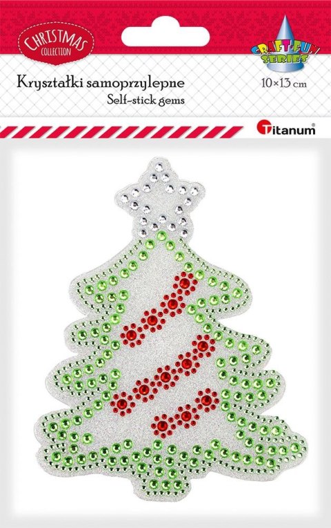 Kryształki Craft-Fun Series Choinka czerwono-zielony Titanum (25MH0513-2)