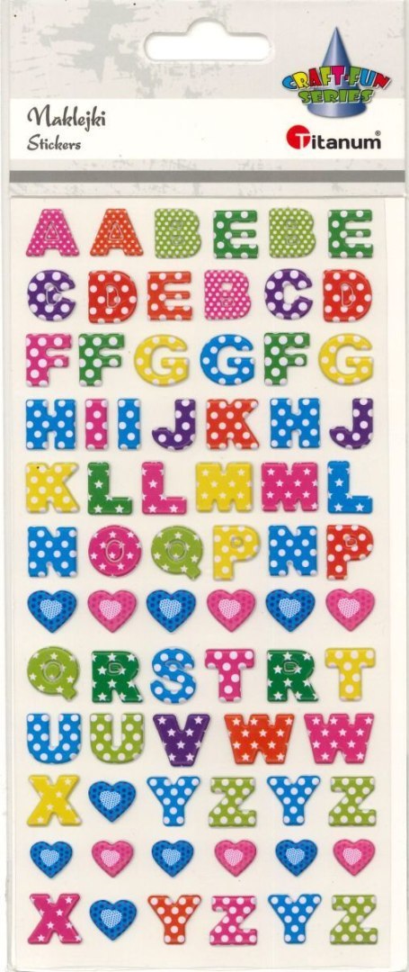 Naklejka (nalepka) Craft-Fun Series alfabet Titanum (25BJ033126)