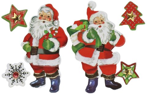 Naklejka (nalepka) Craft-Fun Series dekoracje samoprzylepne Mikołaje Titanum (19XQ18-6)