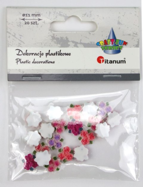 Ozdoba akrylowa Craft-Fun Series róże Titanum (25HH001) Ozdoba akrylowa Craft-Fun Series róże Titanum (25HH001)