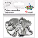 Ozdoba materiałowa Craft-Fun Series Srebrne serduszka Titanum (BJ25042704) Ozdoba materiałowa Craft-Fun Series Srebrne serduszka Titanum (BJ25042704)