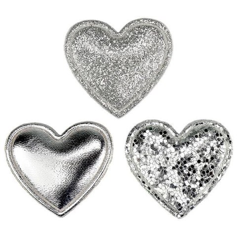 Ozdoba materiałowa Craft-Fun Series Srebrne serduszka Titanum (BJ25042704) Ozdoba materiałowa Craft-Fun Series Srebrne serduszka Titanum (BJ25042704)