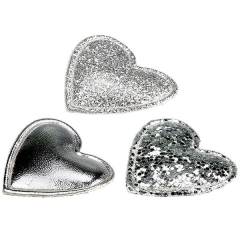 Ozdoba materiałowa Craft-Fun Series Srebrne serduszka Titanum (BJ25042704) Ozdoba materiałowa Craft-Fun Series Srebrne serduszka Titanum (BJ25042704)