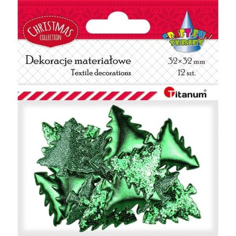 Ozdoba materiałowa Craft-Fun Series Zielone choinki Titanum (BJ25042705) Ozdoba materiałowa Craft-Fun Series Zielone choinki Titanum (BJ25042705)