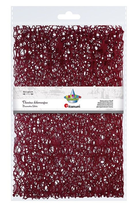 Ozdoba materiałowa Craft-Fun Series siatka koronkowa ciemnoczerwona Titanum (25CR0331-19) Ozdoba materiałowa Craft-Fun Series siatka koronkowa ciemnoczerwona Titanum (25CR0331-19)
