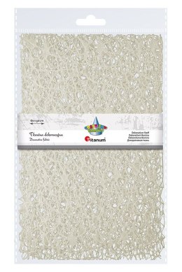 Ozdoba materiałowa Craft-Fun Series siatka koronkowa kremowa Titanum (25CR0331-16)