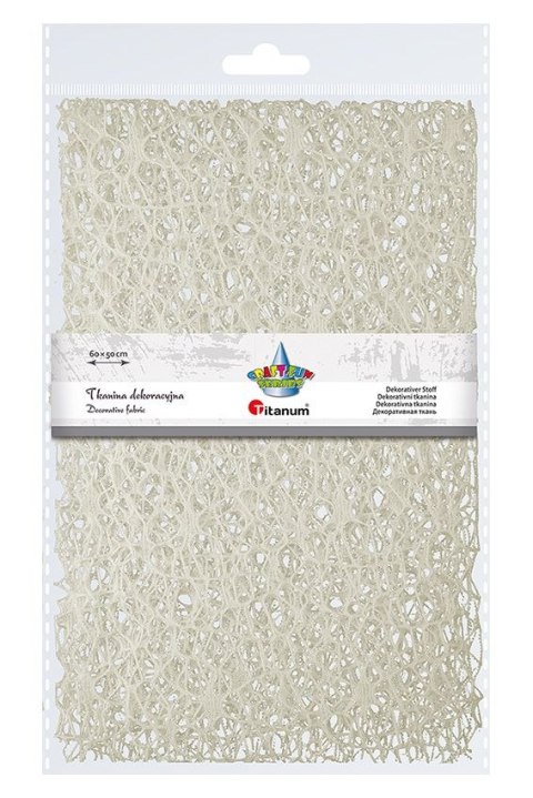 Ozdoba materiałowa Craft-Fun Series siatka koronkowa kremowa Titanum (25CR0331-16) Ozdoba materiałowa Craft-Fun Series siatka koronkowa kremowa Titanum (25CR0331-16)