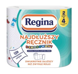 Ręcznik rolka nadruk 2 szt 100% celuloza Regina