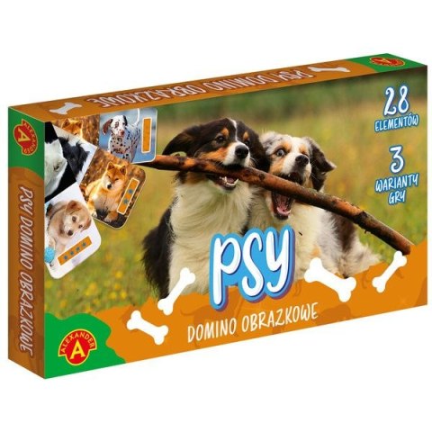 Gra edukacyjna DOMINO OBRAZKOWE - psy Alexander (7877)