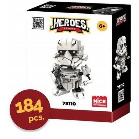Klocki konstrukcyjne Heroes! White Soldier 184 el Nice Group (1109)