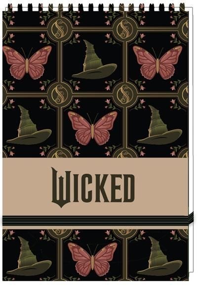Kołozeszyt (kołonotatnik) zamykany na gunkę WICKED A6 96k. krata (nd) (3249)