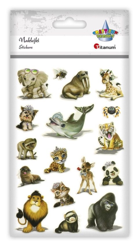 Naklejka (nalepka) Craft-Fun Series Zwięrzeta wypukłe miękkie Titanum (PPB 06)