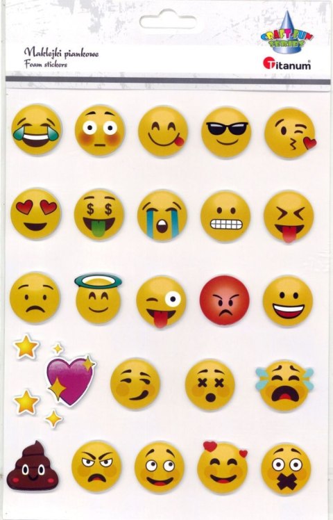 Naklejka (nalepka) Craft-Fun Series emotki Titanum (24MH1205)