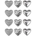 Ozdoba materiałowa Craft-Fun Series samoprzylepna Srebrne serduszka Titanum (BJ25042712) Ozdoba materiałowa Craft-Fun Series samoprzylepna Srebrne serduszka Titanum (BJ25042712)