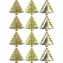 Ozdoba materiałowa Craft-Fun Series samoprzylepna Złote choinki Titanum (BJ25042715) Ozdoba materiałowa Craft-Fun Series samoprzylepna Złote choinki Titanum (BJ25042715)