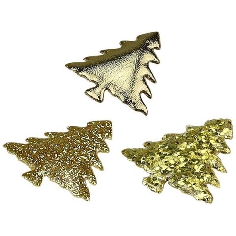 Ozdoba materiałowa Craft-Fun Series samoprzylepna Złote choinki Titanum (BJ25042715) Ozdoba materiałowa Craft-Fun Series samoprzylepna Złote choinki Titanum (BJ25042715)