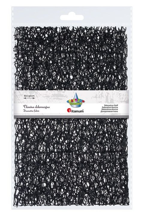 Ozdoba materiałowa Craft-Fun Series siatka koronkowa czarna Titanum (25CR0331-18) Ozdoba materiałowa Craft-Fun Series siatka koronkowa czarna Titanum (25CR0331-18)