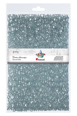 Ozdoba materiałowa Craft-Fun Series siatka koronkowa niebieska dymna Titanum (25CR0331-22)