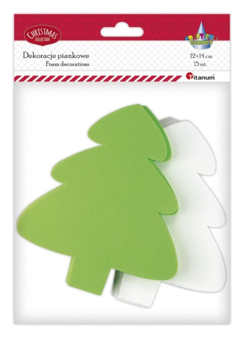 Ozdoba piankowa Craft-Fun Series choinki Titanum (12x14cm X 2mm) Ozdoba piankowa Craft-Fun Series choinki Titanum (12x14cm X 2mm)