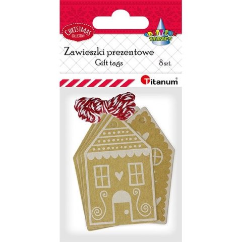 Bileciki do prezentów Craft-Fun Series piernikowe domki Titanum (4964--4)