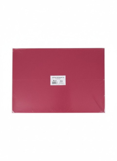 Brystol A3 bordowy 160g 20k Protos