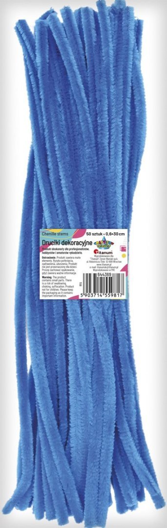 Drucik Craft-Fun Series kreatywny kolor: niebieski 300mm 50 szt Titanum (T08)