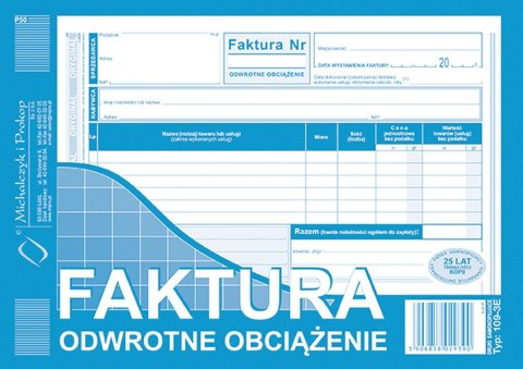 Druk offsetowy faktura A5 80k. Michalczyk i Prokop (109-3E)