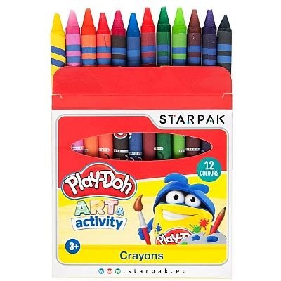 Kredki świecowe Play-Doh 12 kol. Starpak (453892)