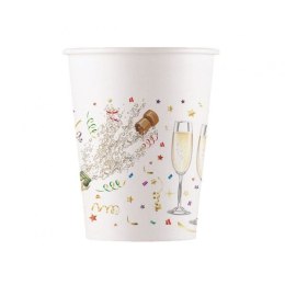 Kubek jednorazowy Szampańska impreza 8szt. papier 200ml Godan (93505)