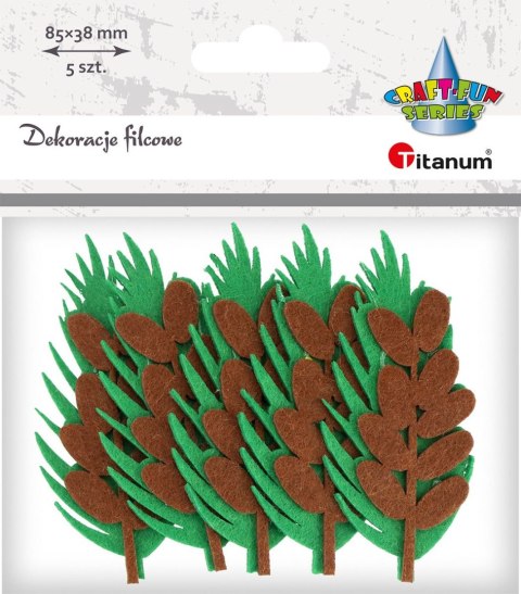 Ozdoba filcowa Craft-Fun Series Liście Titanum (PJ-100)