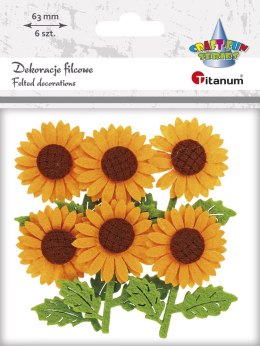 Ozdoba filcowa Craft-Fun Series słoneczniki Titanum (BR162)