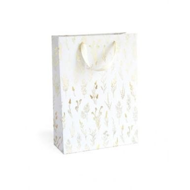 Torba prezentowa złote trawy L [mm:] 330x100x 240 Galeria Papieru (257022)