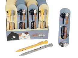 Długopis 2 szt., kotel wkład niebieski Adar (628649)