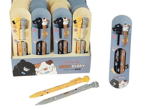 Długopis 2 szt., kotel wkład niebieski Adar (628649)