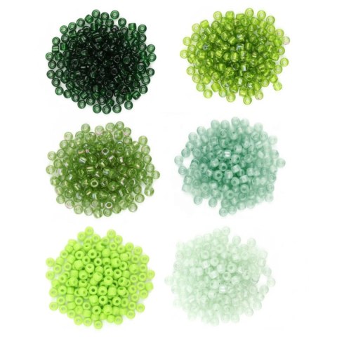 Koraliki kreatywne Craft-Fun Series tonacja zielona Titanum (25BR011)