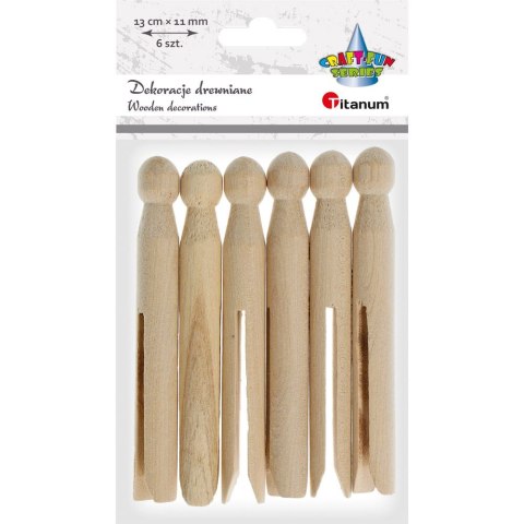 Ozdoba drewniana Craft-Fun Series klamerki retro Titanum (175037X)