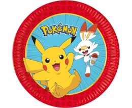 Talerz jednorazowy Pokemon papier śr. 230mm 8 szt Godan (98391)