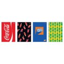 Teczka kartonowa na gumkę COCA COLA MAT+UV A4 mix Interdruk
