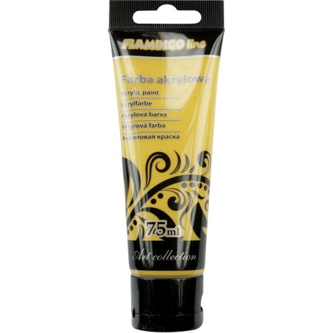 Farba akrylowa Flamingo Line kolor: ochrowy 75ml (080) Farba akrylowa Flamingo Line kolor: ochrowy 75ml (080)