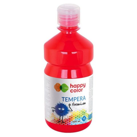 Farba tempera Happy Color kolor: czerwony 500ml 1 kolor. (3310) Farba tempera Happy Color kolor: czerwony 500ml 1 kolor. (3310)