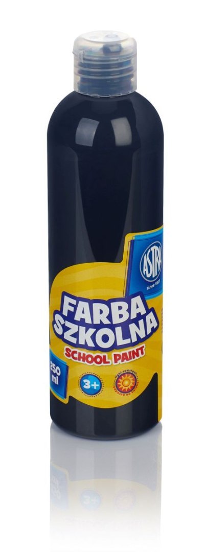 Farby plakatowe szkolne kolor: czarny 250ml 1 kolor. Astra Farby plakatowe szkolne kolor: czarny 250ml 1 kolor. Astra