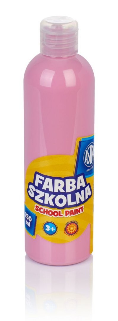 Farby plakatowe Astra szkolne kolor: różowy jasny 250ml 1 kolor. Farby plakatowe Astra szkolne kolor: różowy jasny 250ml 1 kolor.