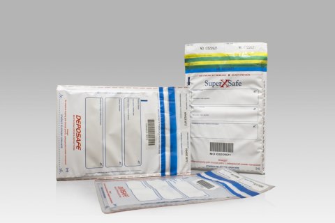 Koperta bezpieczna deposack B5 transparentna B5 [mm:] 185x260 A&G Koperty (2357) 500 sztuk