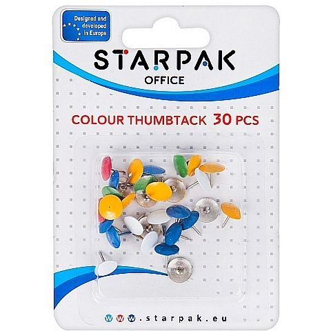 Pinezki Starpak Office kolor: mix 30 szt (149874) Pinezki Starpak Office kolor: mix 30 szt (149874)