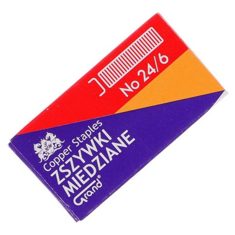 Zszywki 24/6 Grand miedziane 24/6 1000 szt (110-1422) Zszywki 24/6 Grand miedziane 24/6 1000 szt (110-1422)
