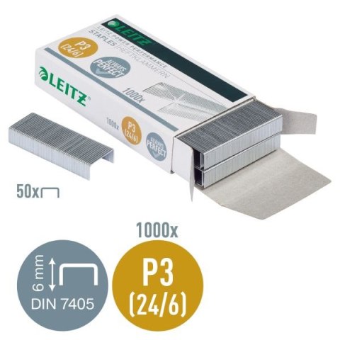 Zszywki 24/6 Leitz 24/6 1000 szt (55700000) Zszywki 24/6 Leitz 24/6 1000 szt (55700000)